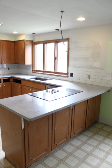 Progress: Countertops, Sinks, and Tiles, Oh My! (4/6)